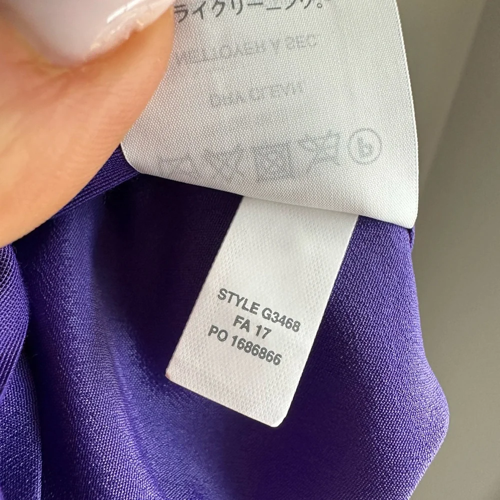 J. Crew Women’s Ruffle One Shoulder Dress Purple NWT Size 8